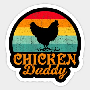 chicken  Poultry Farmer Father's Day  chicken dad Sticker